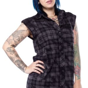 Disturbia Clothing Plaid Tunic Dress NWOT